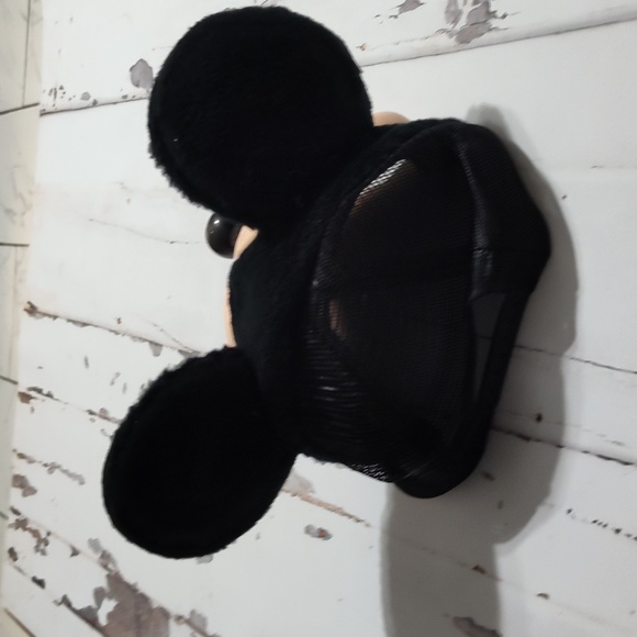 Vintage Disney Parks Mickey Mouse Hat 1980s Plastic 3D Face Snap Back Cap Hat - Picture 5 of 6